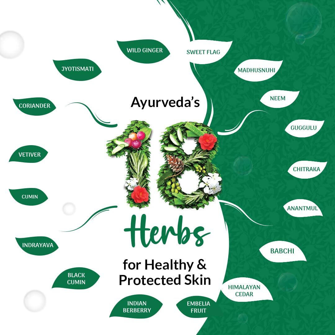 Medimix Ayurvedic Classic 18 Herbs Bathing Soap 125g (Combo Pack of 3) | Natural Oils For Healthy & Protected Skin | Shop Herbal | Natural | Paraben-free & Sulphate-free | 100% Vegan