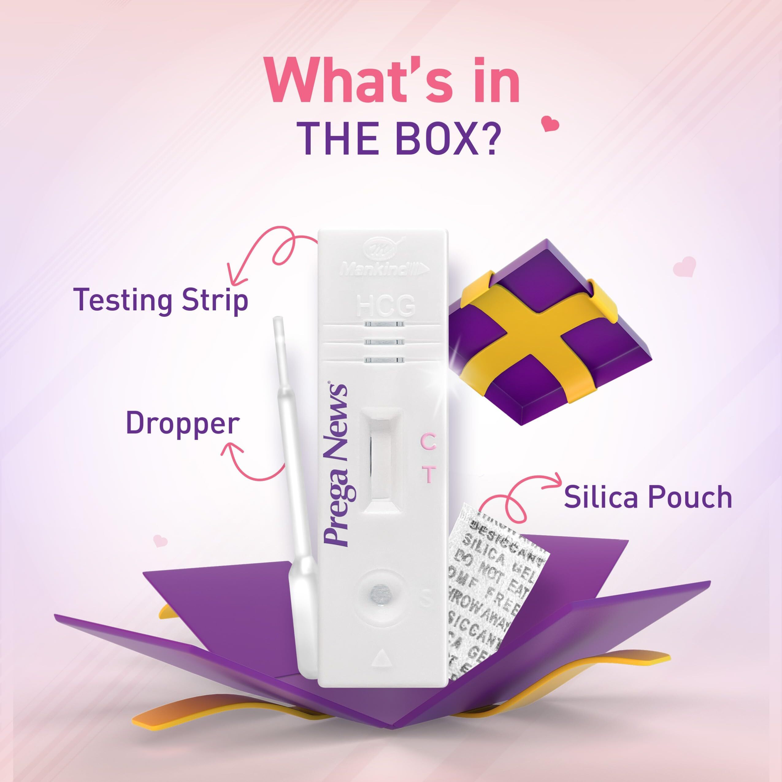 Prega News One Step Urine HCG Pregnancy Test Kit Device - Pack of 6 Kits| 99% Accurate Results in 5 Mins| Indias No 1 Pregnancy Kit