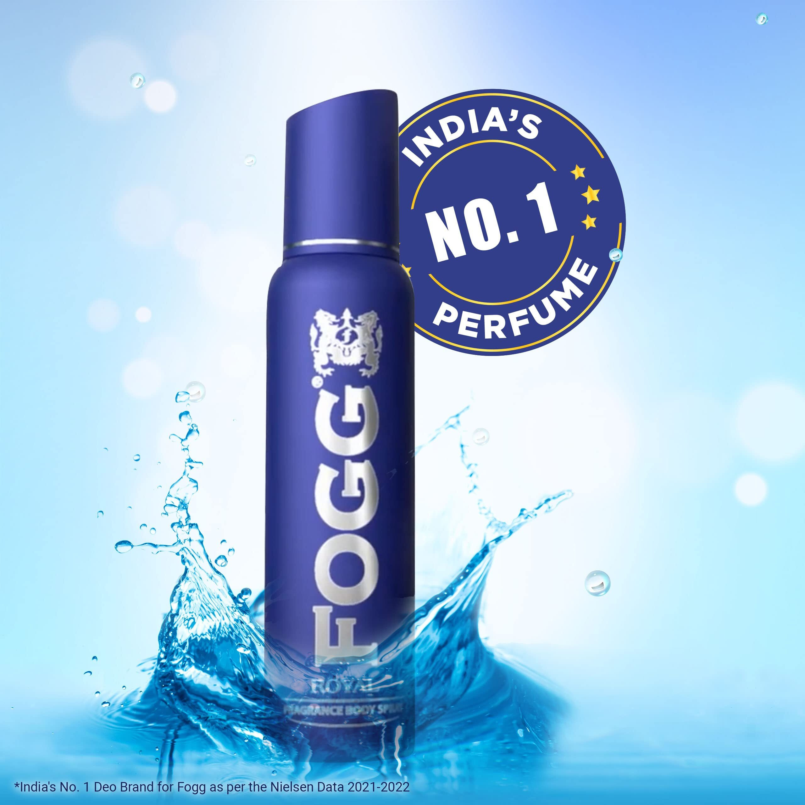 FOGG Royal No Gas Deodorant For Men, Long-Lasting Perfume Body Spray, 150 Ml, Pack of 1