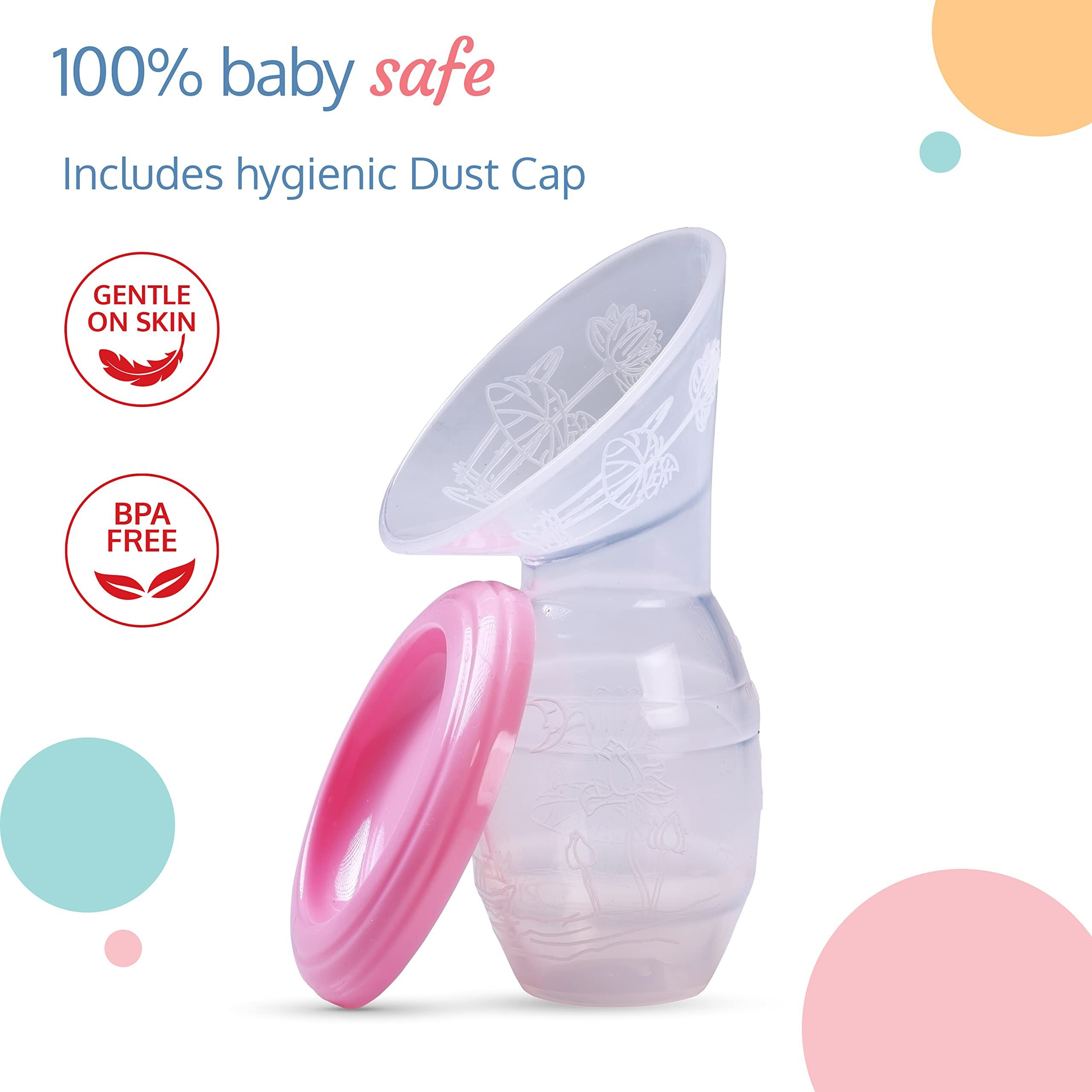 LuvLap Silicone Breast Milk Saver Pump, 100ml