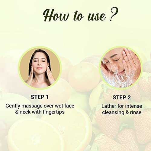 Biotique Fruit Brightening Face Wash| Ayurvedic and Organically Pure| Advanced Swiss Technology |100% Botanical Extracts| Suitable for All Skin Types | 200mL