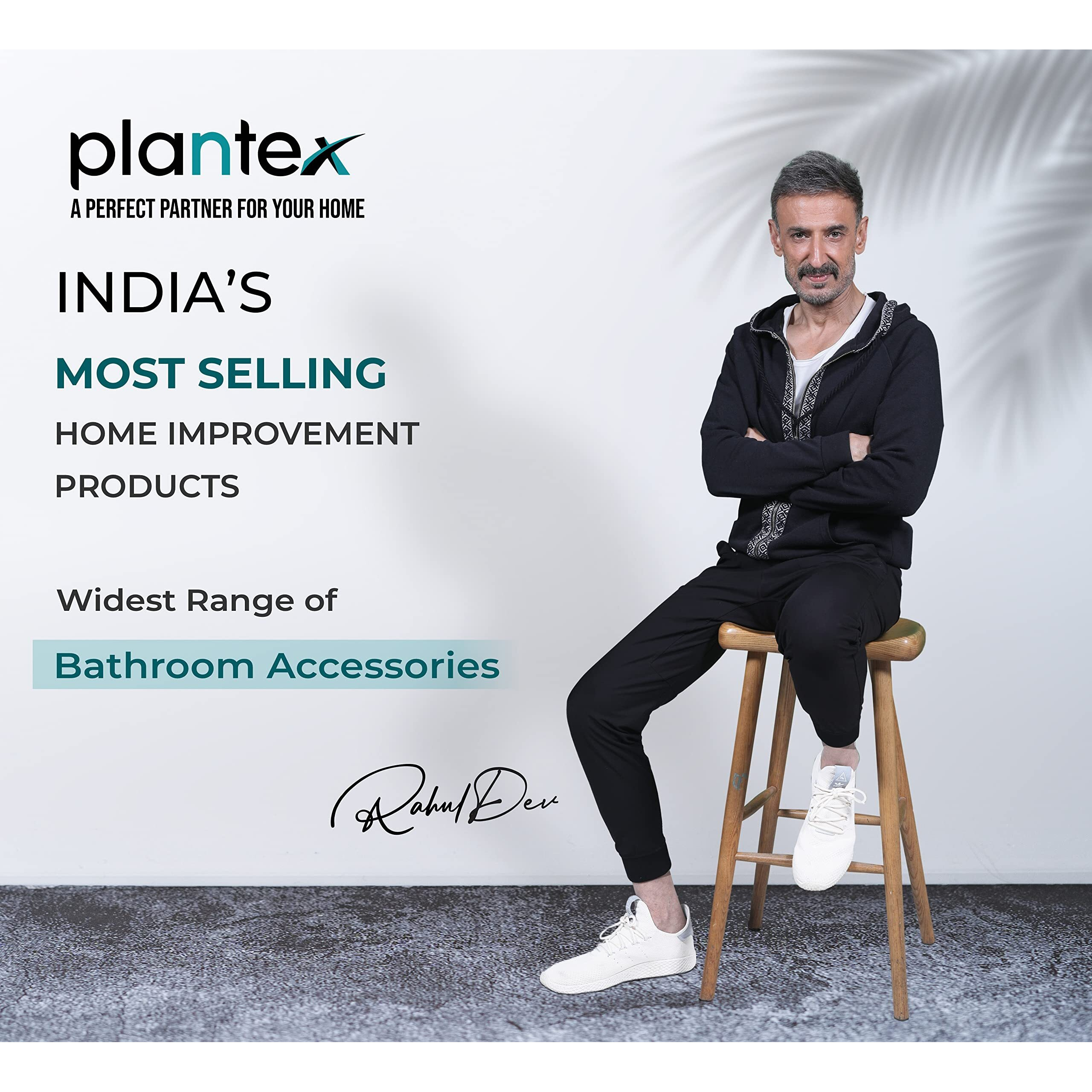 Plantex Aluminium 2 Tier Corner Shelf for Bathroom/Living Room Corner Shelf with Hooks/Premium Bathroom Organizer (Brass-Antique Finish)