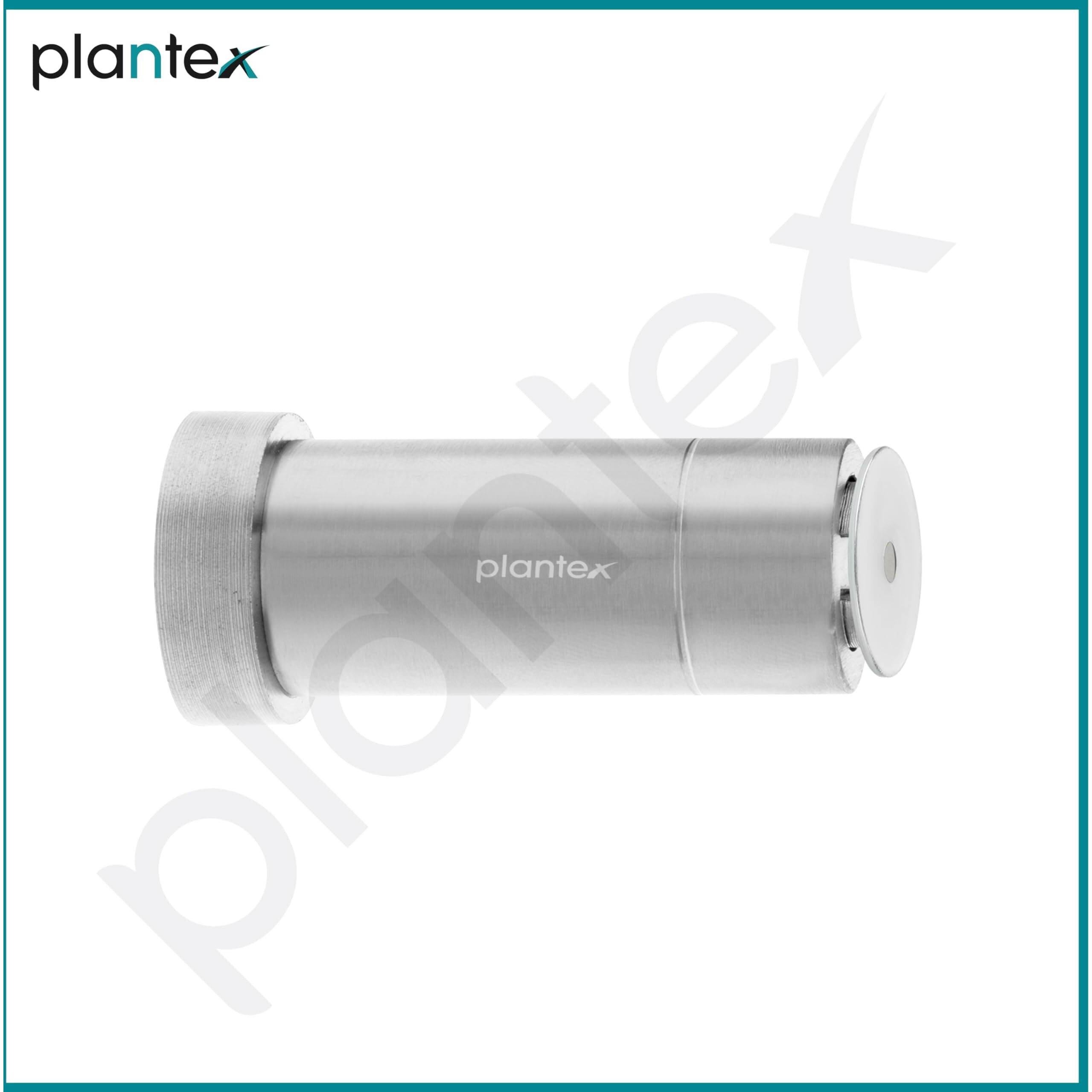 Plantex Stainless Steel Wall-Mounted Magnetic Door Stopper/Door Catcher for Wooden Door - Pack of 1 (Matt)
