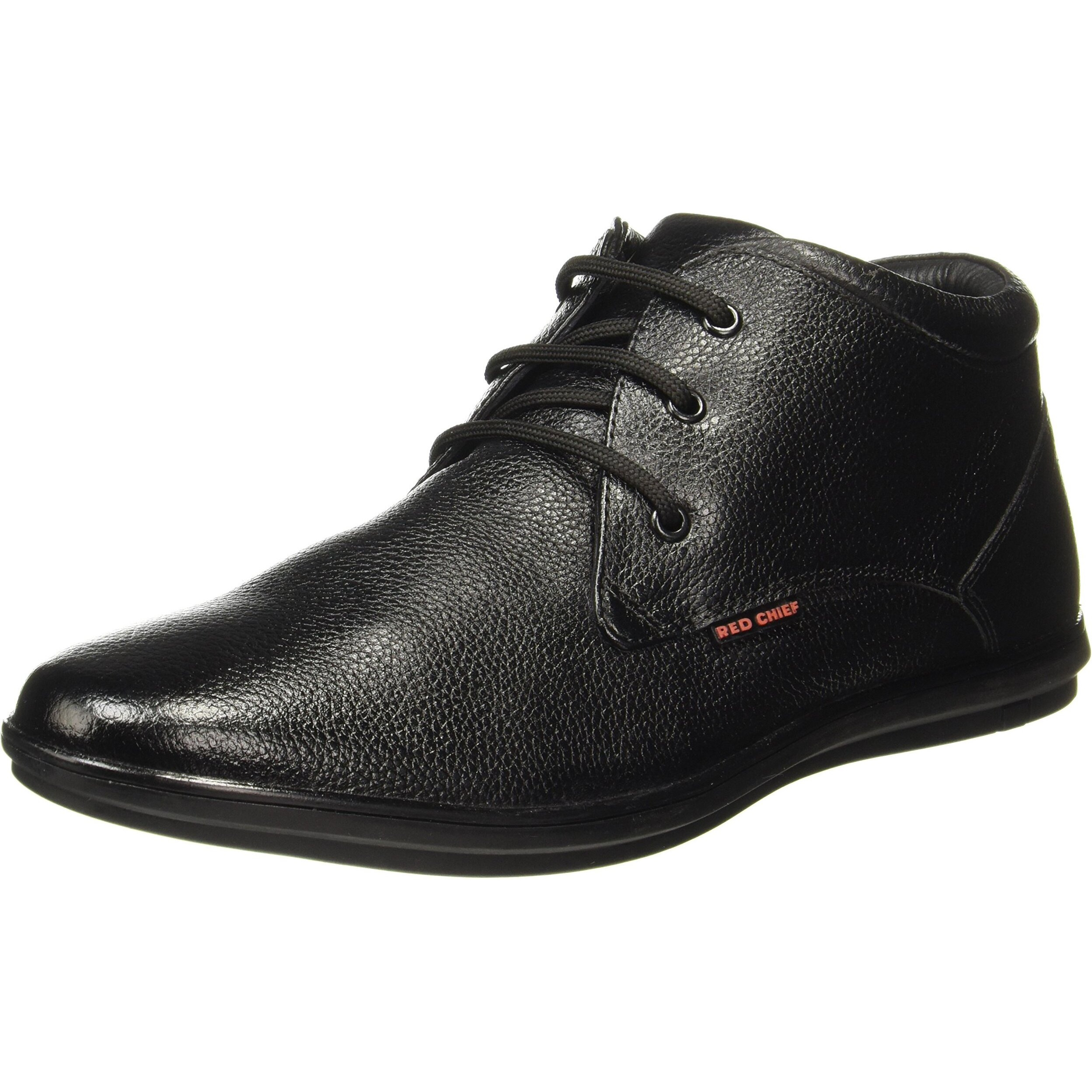 Red Chief Derby Lace Up | Men s Formal Shoes for Office | Rubber Sole| Black |Size 9 UK | RC3467