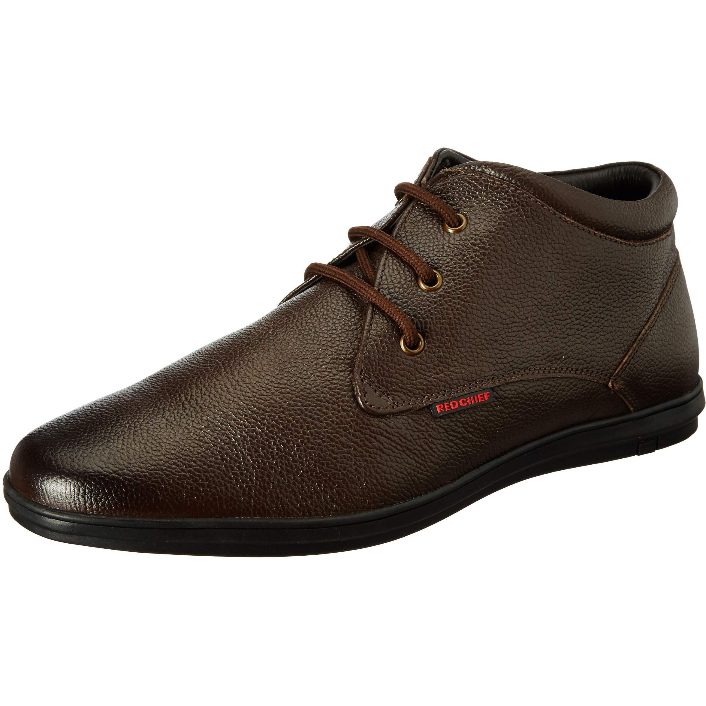 Red Chief Derby Lace Up | Men s Formal Shoes for Office | Rubber Sole | Brown |Size 7 UK | RC3467