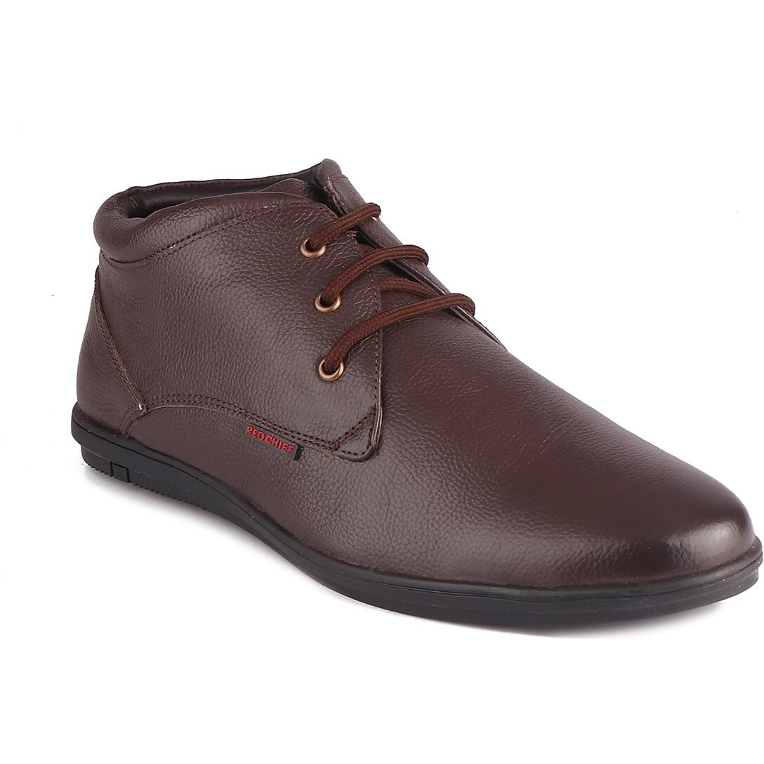 Red Chief Derby Lace Up | Men s Formal Shoes for Office | Rubber Sole | Brown |Size 7 UK | RC3467