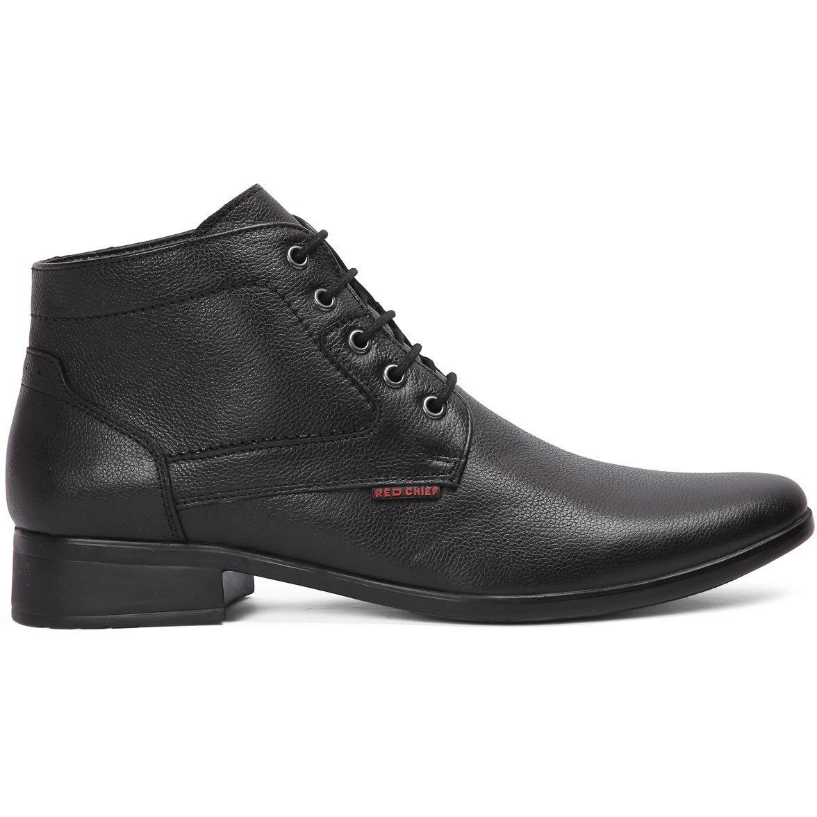 Red Chief Derby Lace Up | Men s Formal Shoes for Office | PU Sole | Black |Size 8 UK | RC3545