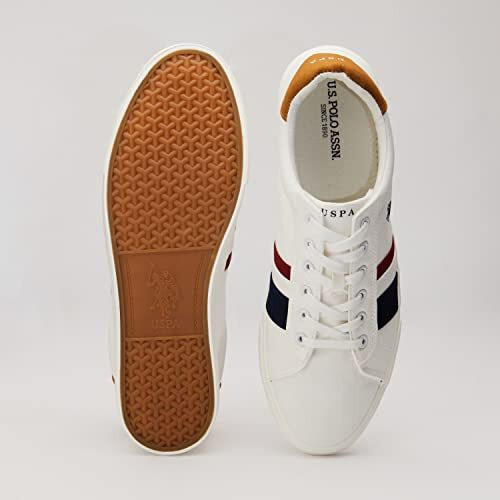 U.S. POLO ASSN. Men s Abor Off White Sneakers-6 UK (2Fd21134A01)