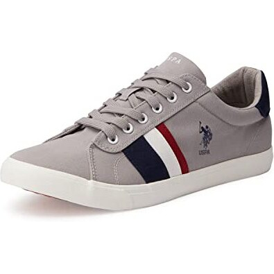 U.S. POLO ASSN. Mens Abor Grey Sneakers - 6 UK (7 Us) (2Fd21135G07)