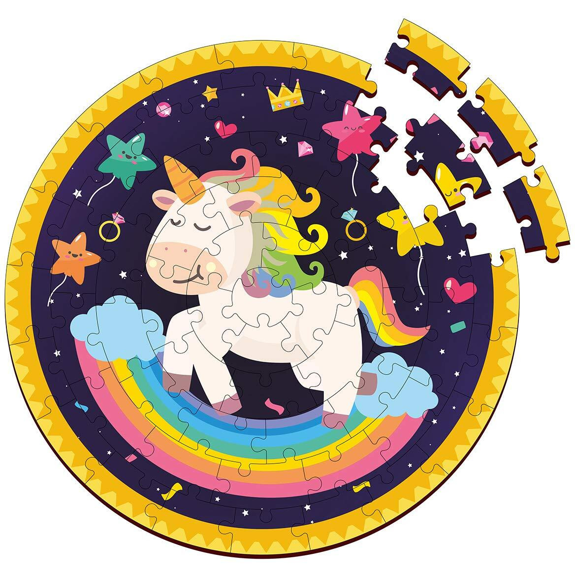 Webby Unicorn Jigsaw Puzzle for 5 and Above, 60 Piece, Multicolour