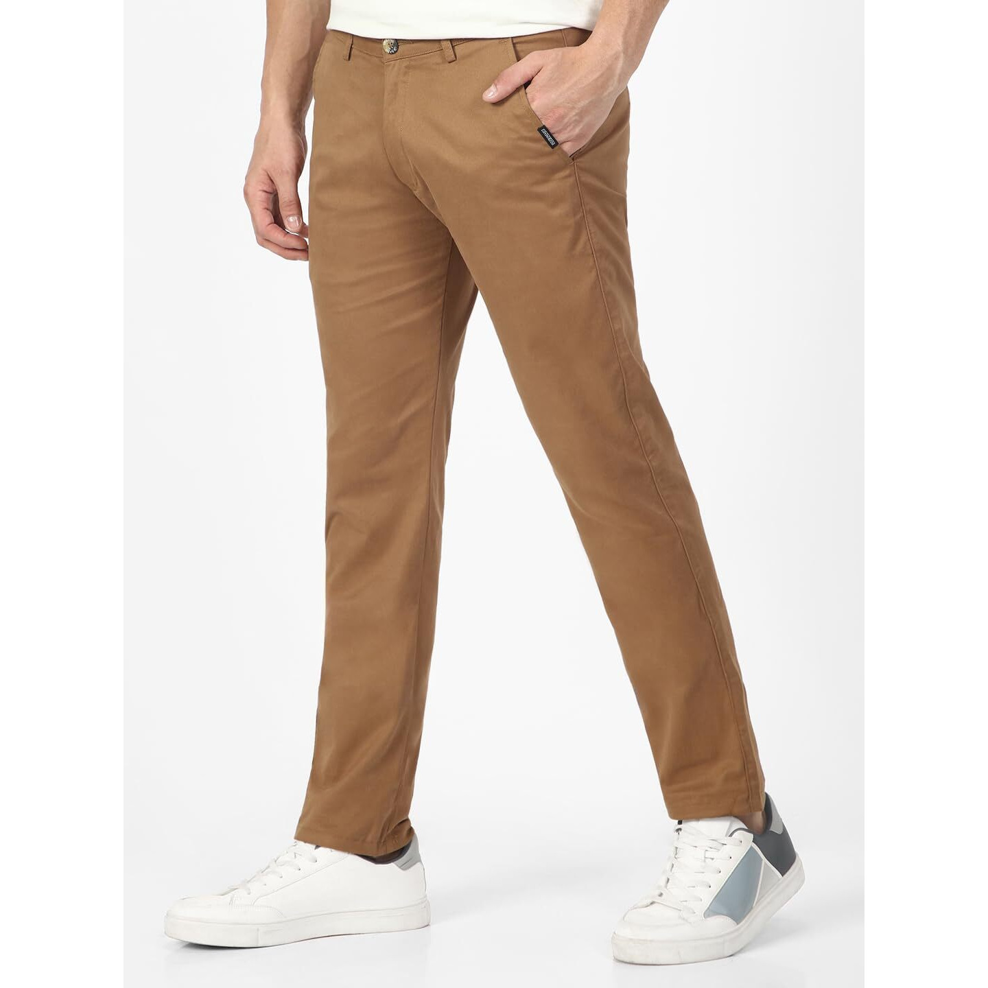 Urbano Fashion Men s Slim Casual Pants (chino-drkhaki-28_Khakhi