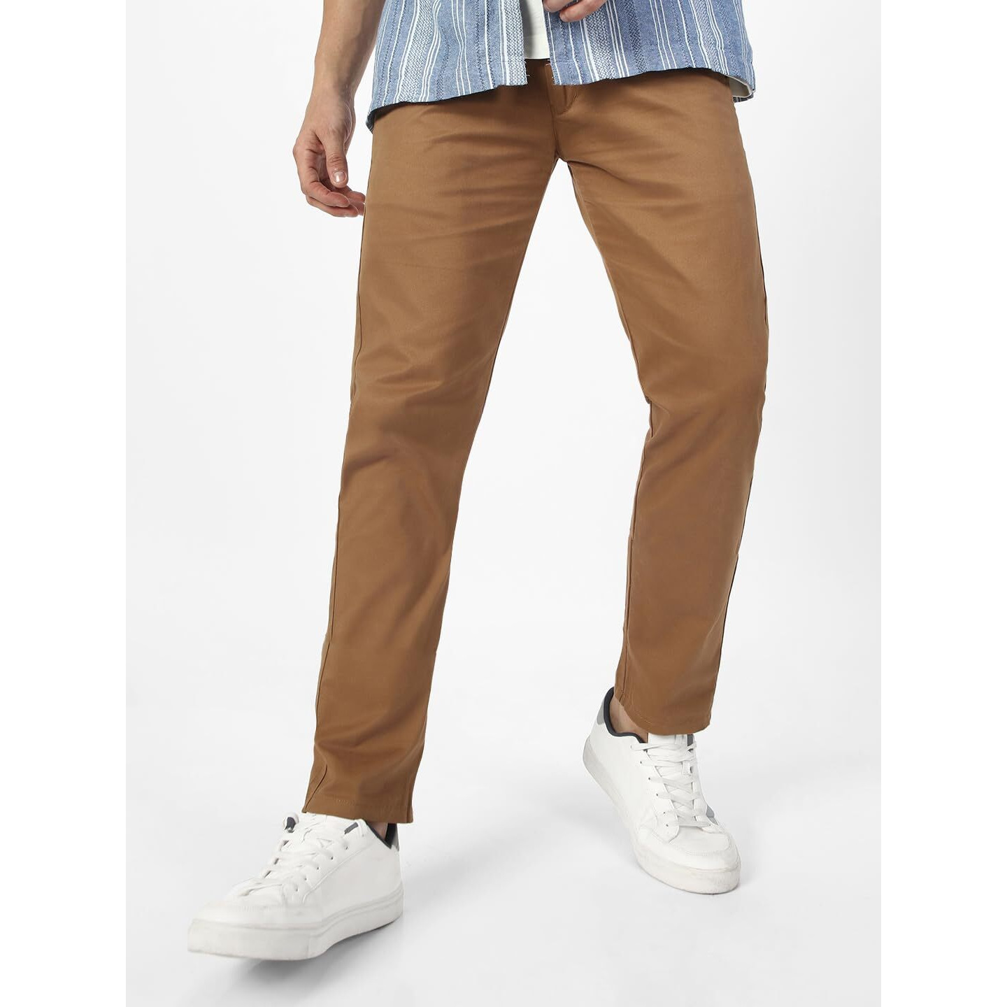 Urbano Fashion Men s Slim Casual Pants (chino-drkhaki-36_Dark Khaki