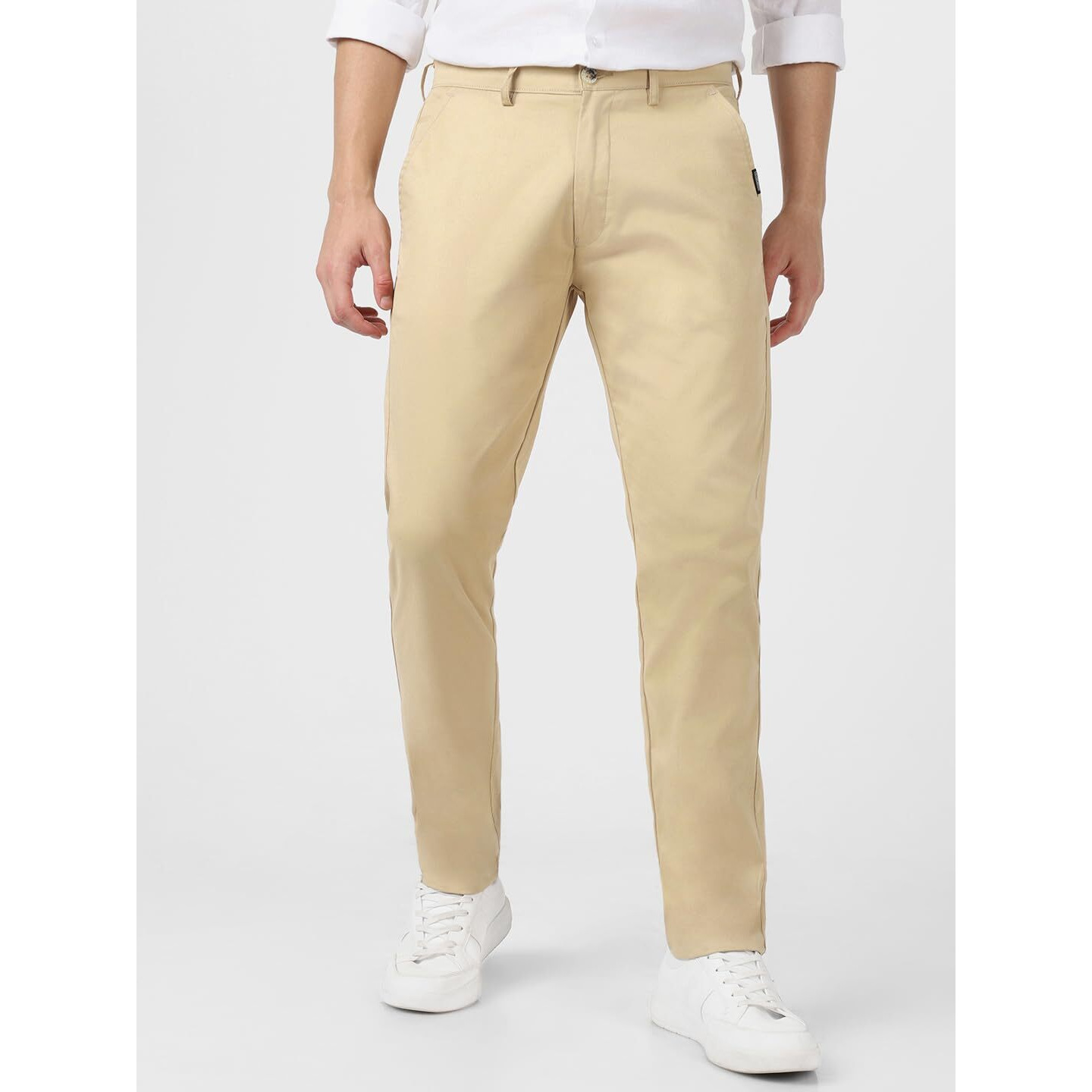 Urbano Fashion Men s Beige Cotton Slim Fit Casual Chinos Trousers Stretch (chino-beige-34-fba)