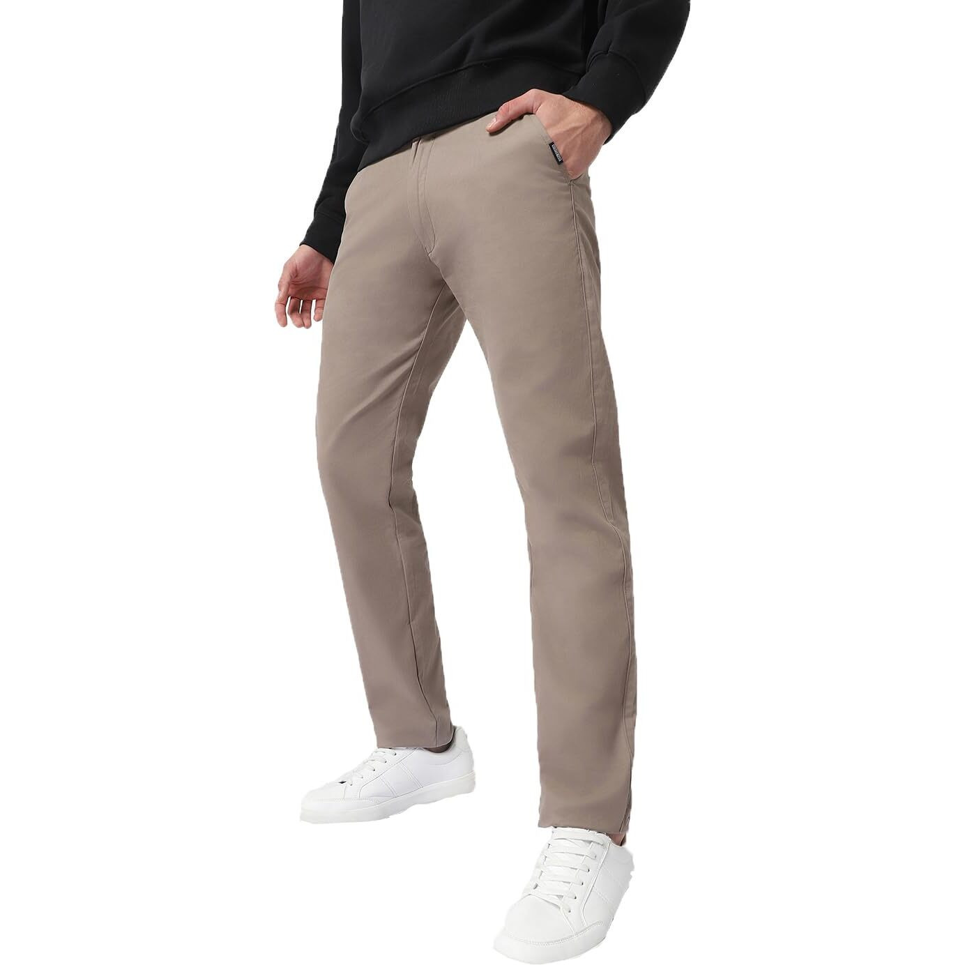 Urbano Fashion Men s Grey Cotton Slim Fit Casual Chinos Trousers Stretch (chino-grey-36-fba)
