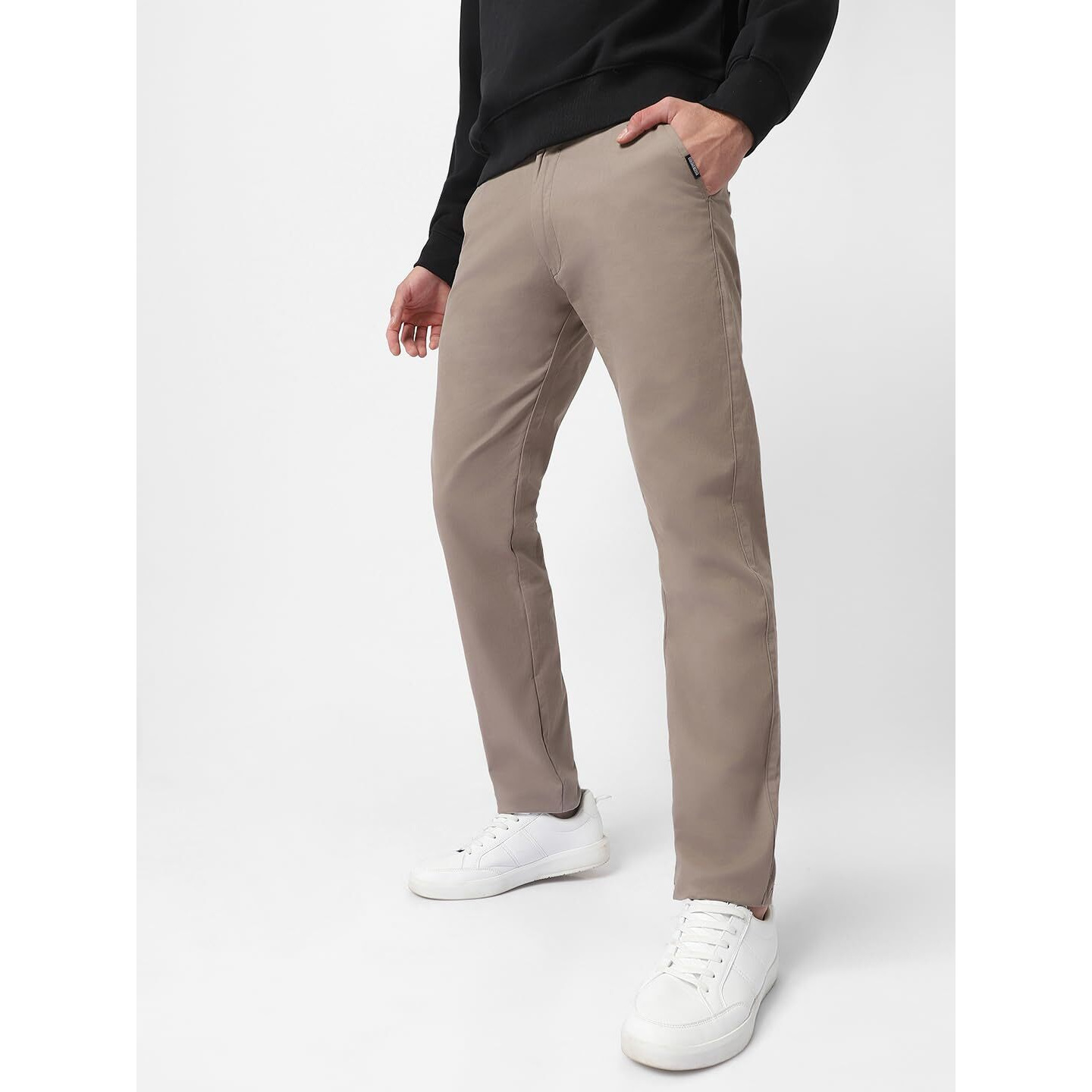 Urbano Fashion Men s Grey Cotton Slim Fit Casual Chinos Trousers Stretch (chino-grey-36-fba)