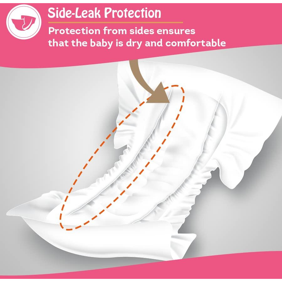 TEDDYY Baby Nappy Pads 60 Pads - Free Size, Side - Leak Protection, Soft Gel