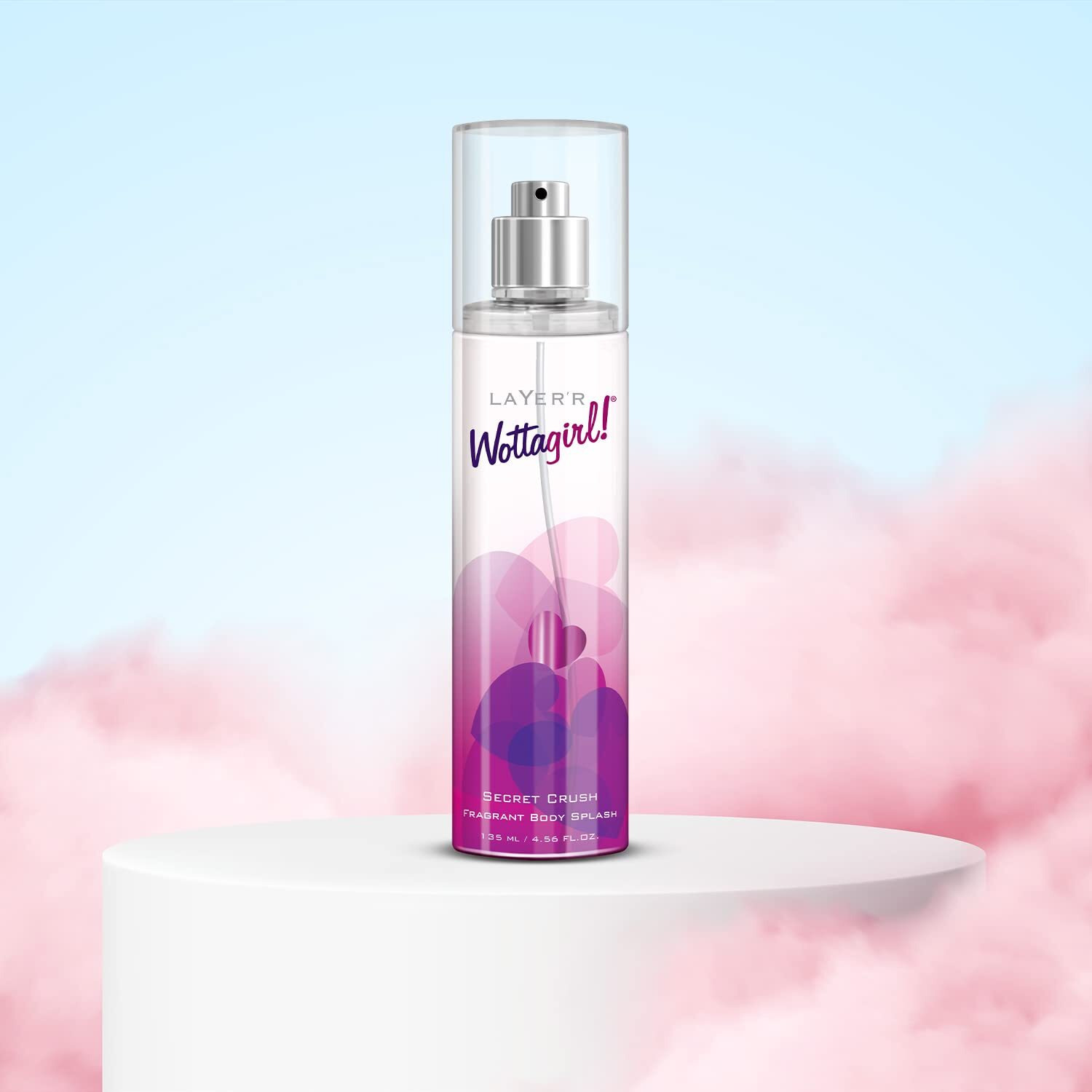 Layer r Wottagirl Secret Crush Body Splash Spray For Women, 135Ml