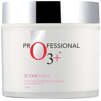O3+ D-TAN Pack for Instant Tan Removal & Sun Damage Protection Infused with Mint and Eucalyptus Oil Ideal for All Skin Types (300g) | Detan Pack for Tan Removal