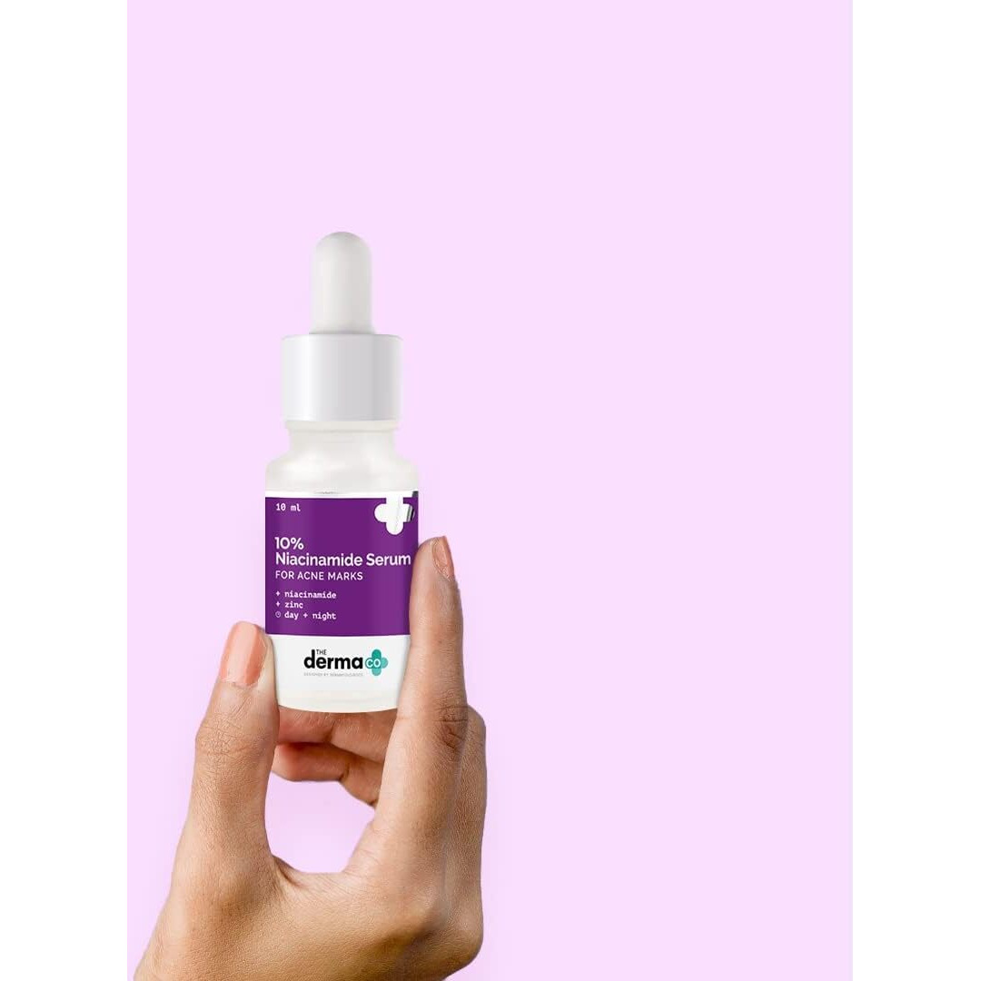 The Derma Co Oil Control 10% Niacinamide Face Serum with Zinc | Fades Acne Marks & Dark Spots | Controls Sebum production | 10 ml