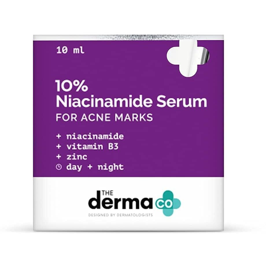 The Derma Co Oil Control 10% Niacinamide Face Serum with Zinc | Fades Acne Marks & Dark Spots | Controls Sebum production | 10 ml
