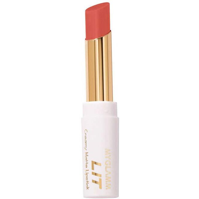 MyGlamm LIT Creamy Matte Lipstick-Rossini (Pink)- 3.7gm |Creamy Matte Lipstick | Long-lasting & Smudge-Proof | Vegan & Cruelty-Free