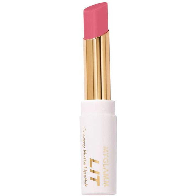 MyGlamm LIT Creamy Matte Lipstick-Tequila Sunrise (Pink)- 3.7gm |Creamy Matte Lipstick | Long-lasting & Smudge-Proof | Vegan & Cruelty-Free