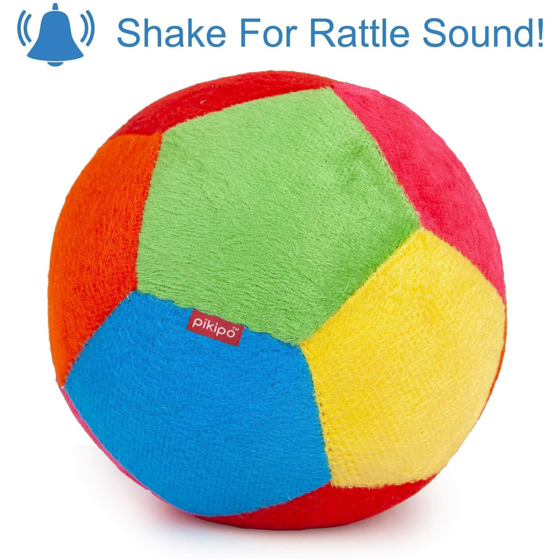 Pikipo Soft Ball (Small, 11cm) and Froggy Face Soft Rattle Combo