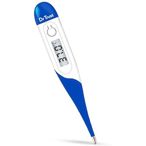 Dr Trust Waterproof Flexible Tip Digital Thermometer(White)-604 (White)