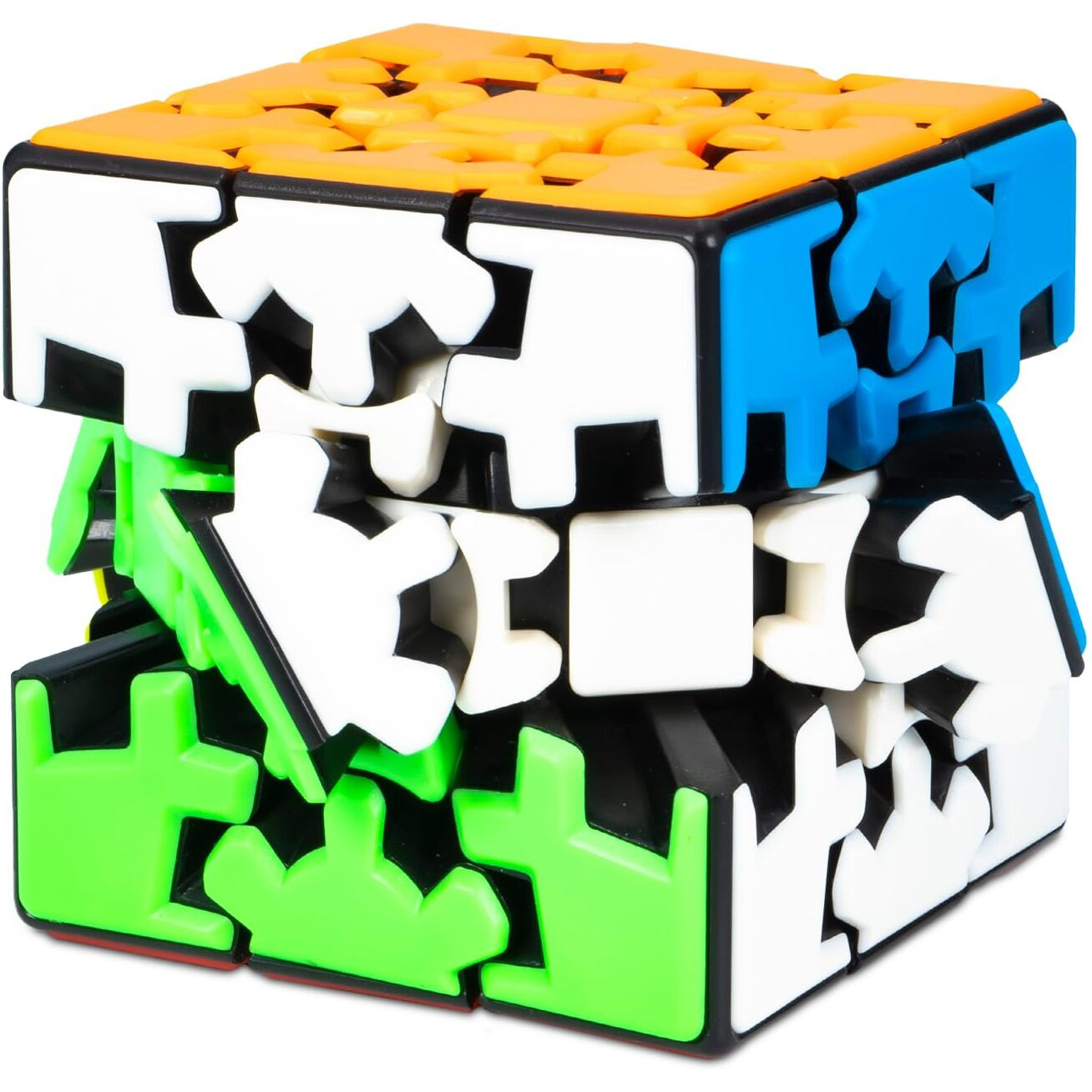 Cubelelo Drift Gear 3x3 Stickerless Cube Speed Cube | Twisty Magic Cube | Toy for Kids & Adults | Magic Speedy Stress Buster Brainstorming Puzzle 3x3x3 Gear Cube (Multicolor)