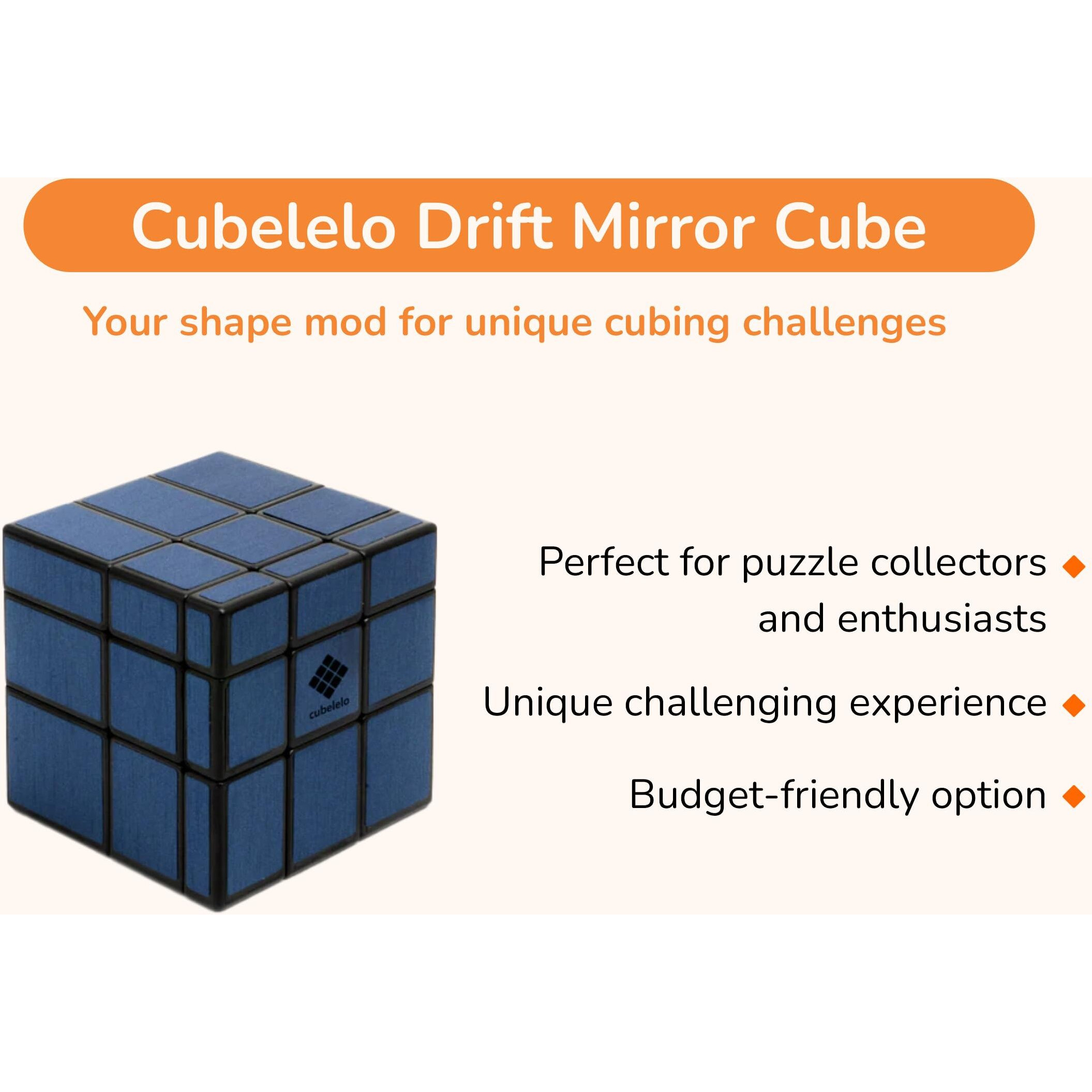Cubelelo Drift Mirror Blue Magic Cube Brainstorming Stressbuster Speedcube Puzzle