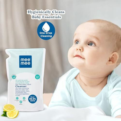 Mee Mee Anti-Bacterial Baby Liquid Cleanser (1.2 L - Refill Pack)