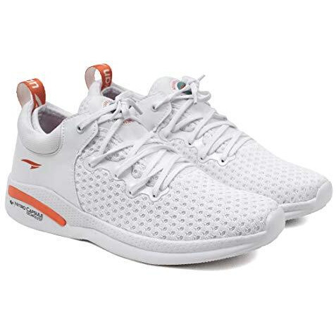 ASIAN Creta-12 Running Shoes With Breathable Knitted Upper Gym,Training For Men & Boy s, White