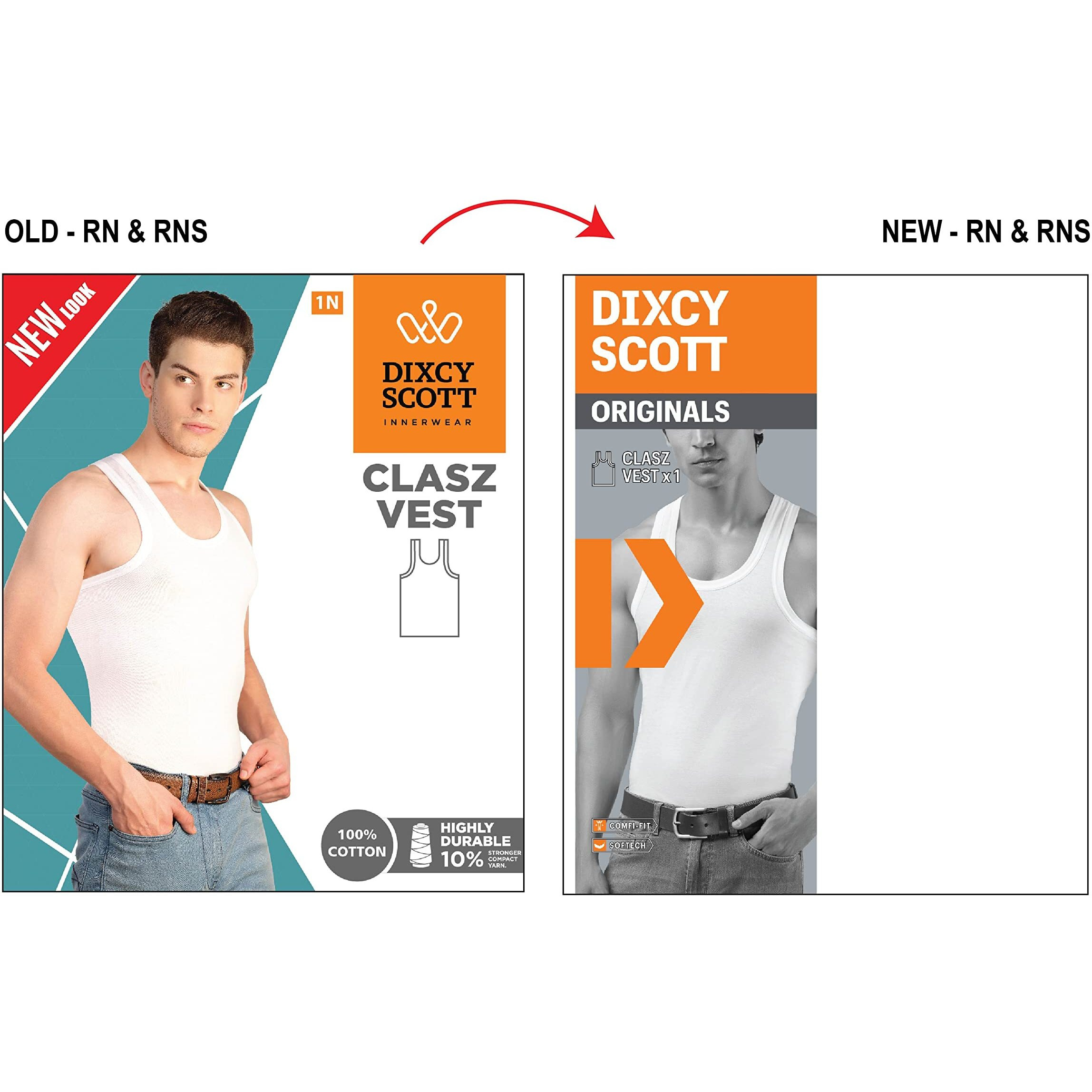 Dixcy Scott Men s Innerwear Regulart Fit Solid (Pack of 3) (Comfort Vest RN_White_S)