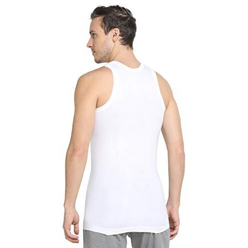 Dixcy Scott Men s Innerwear Regulart Fit Solid (Pack of 3) (Comfort Vest RN_White_XL)