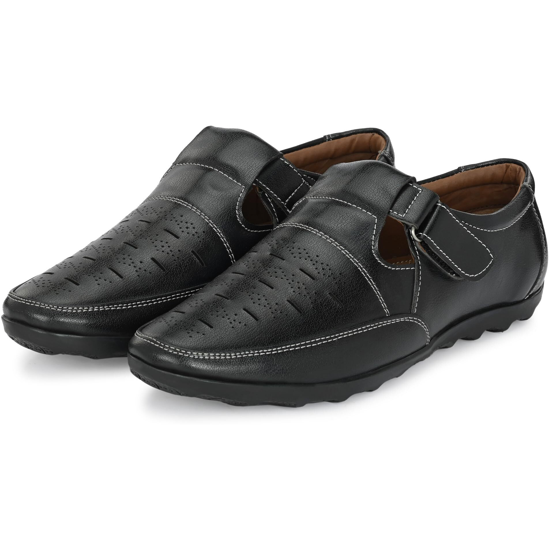 Centrino Men s 2317 Black Sandal-10 Kids UK (2318-001)