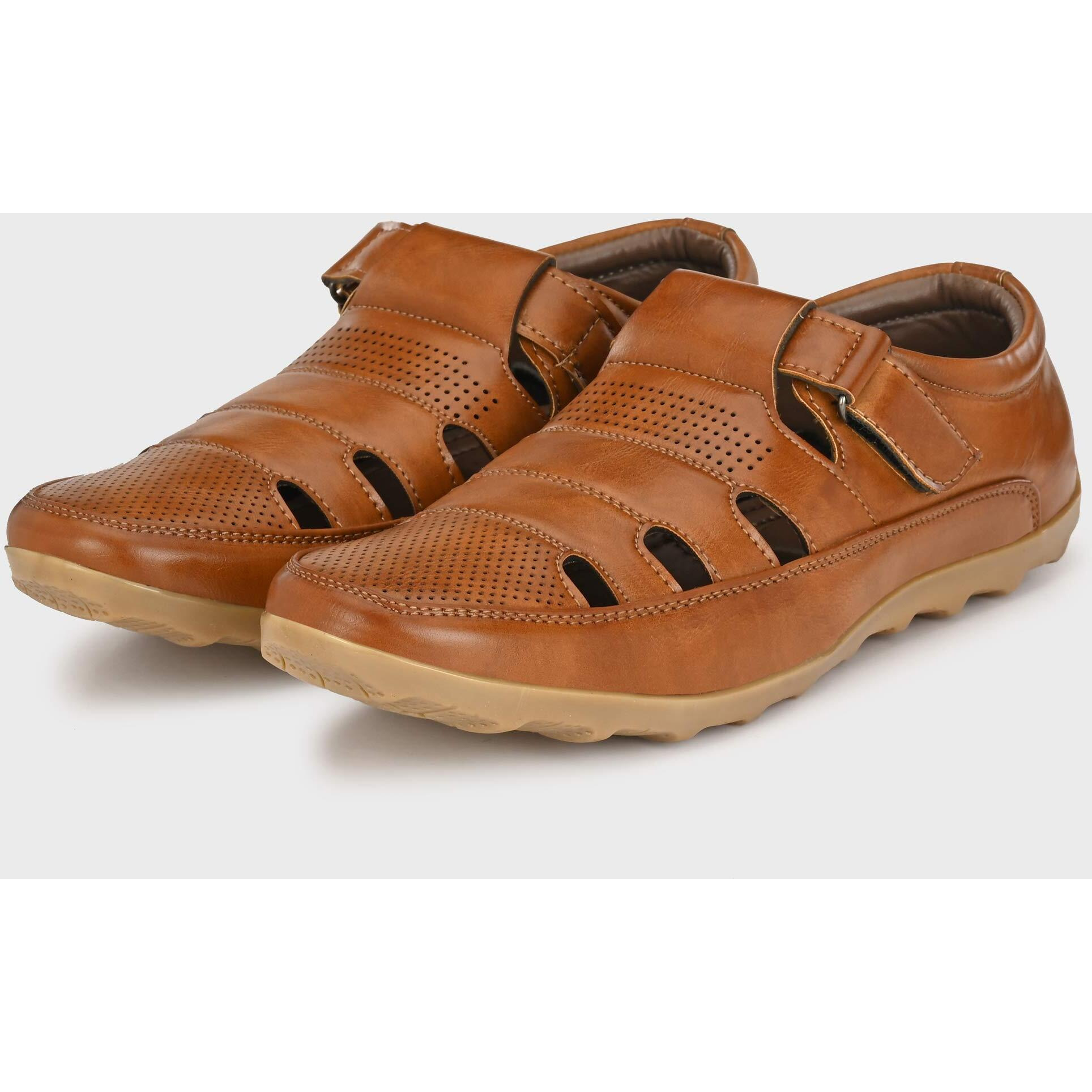 Centrino Men s Tan Fisherman Sandal-10 Kids UK (2340)