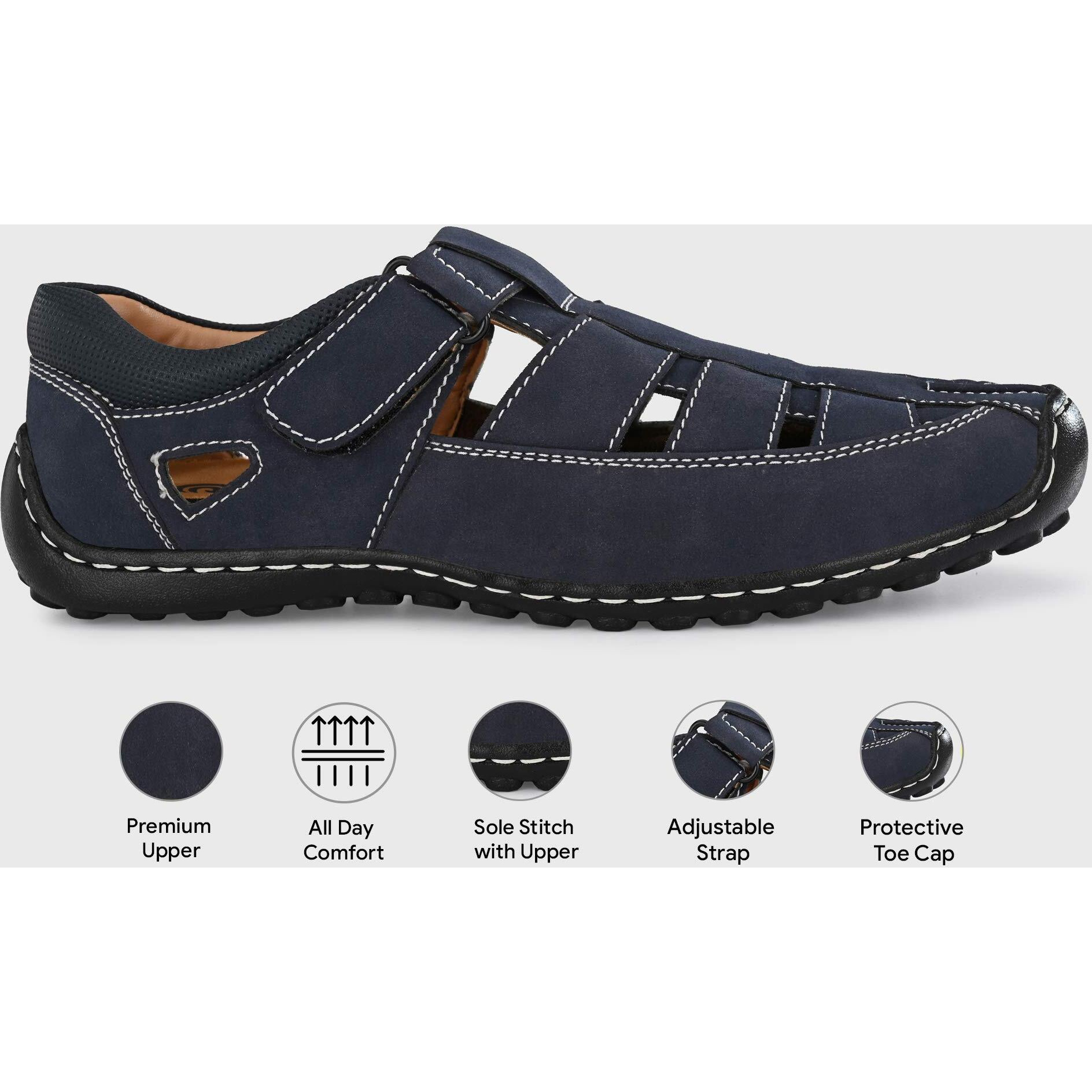 Centrino Men s 6113 Navy Fisherman Sandals_9 UK (6113-03)