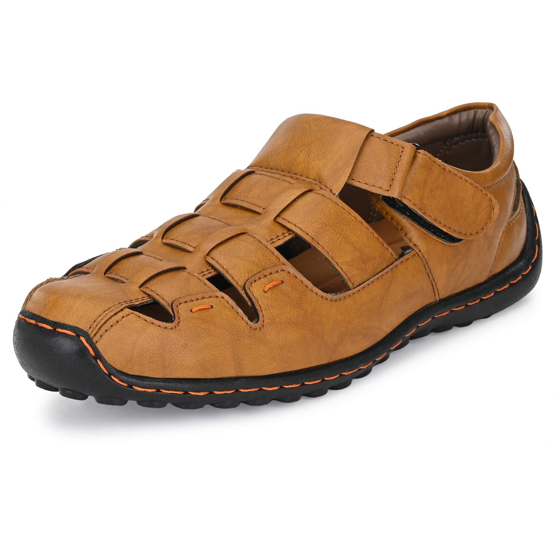 Centrino Men s 6114 Tan Fisherman Sandals_10 UK (6114-01)