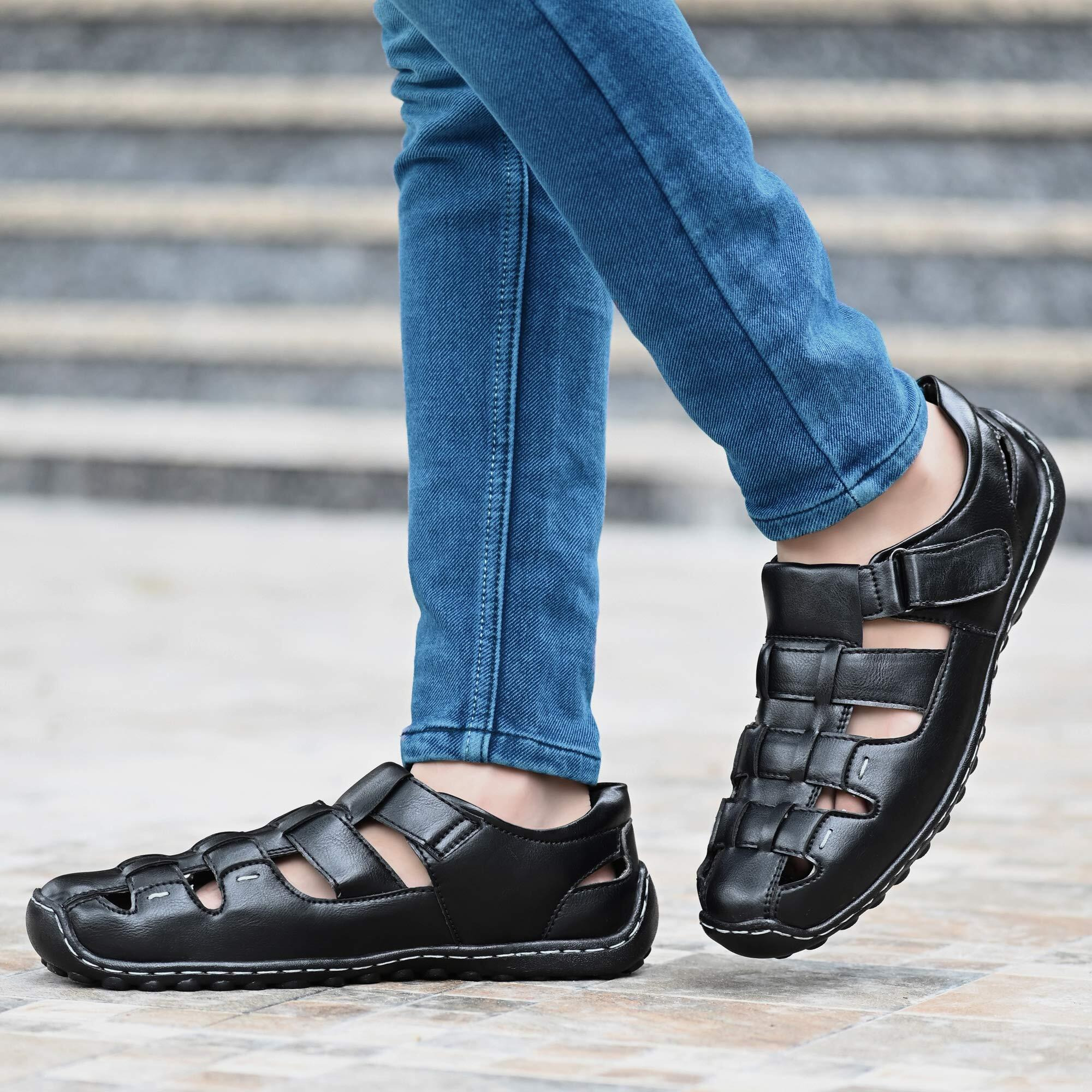 Centrino Men s 6114 Black Fisherman Sandals_11 UK (6114-02)