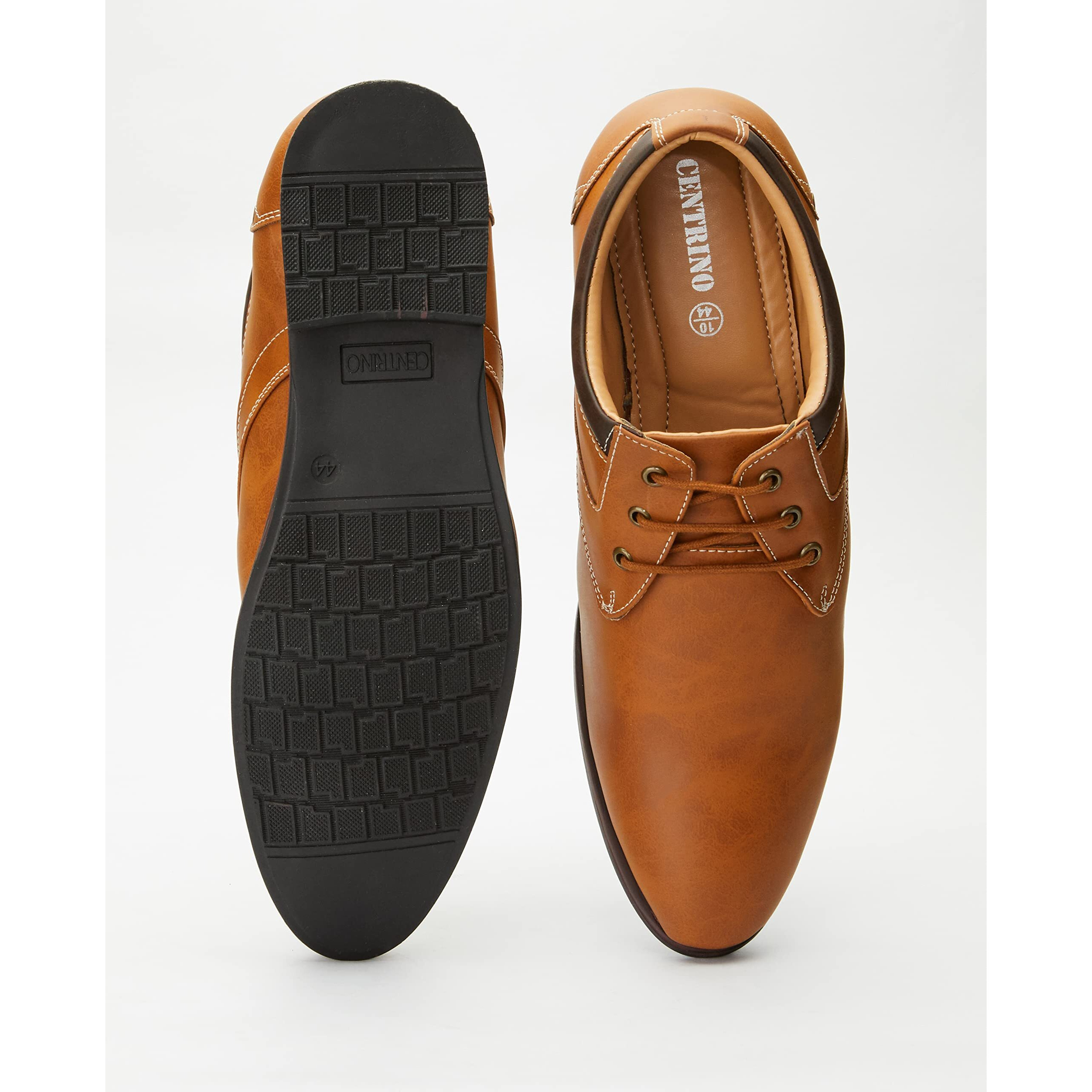 Centrino Men s 7956 Tan Formal Shoes_10 UK (7956-03)