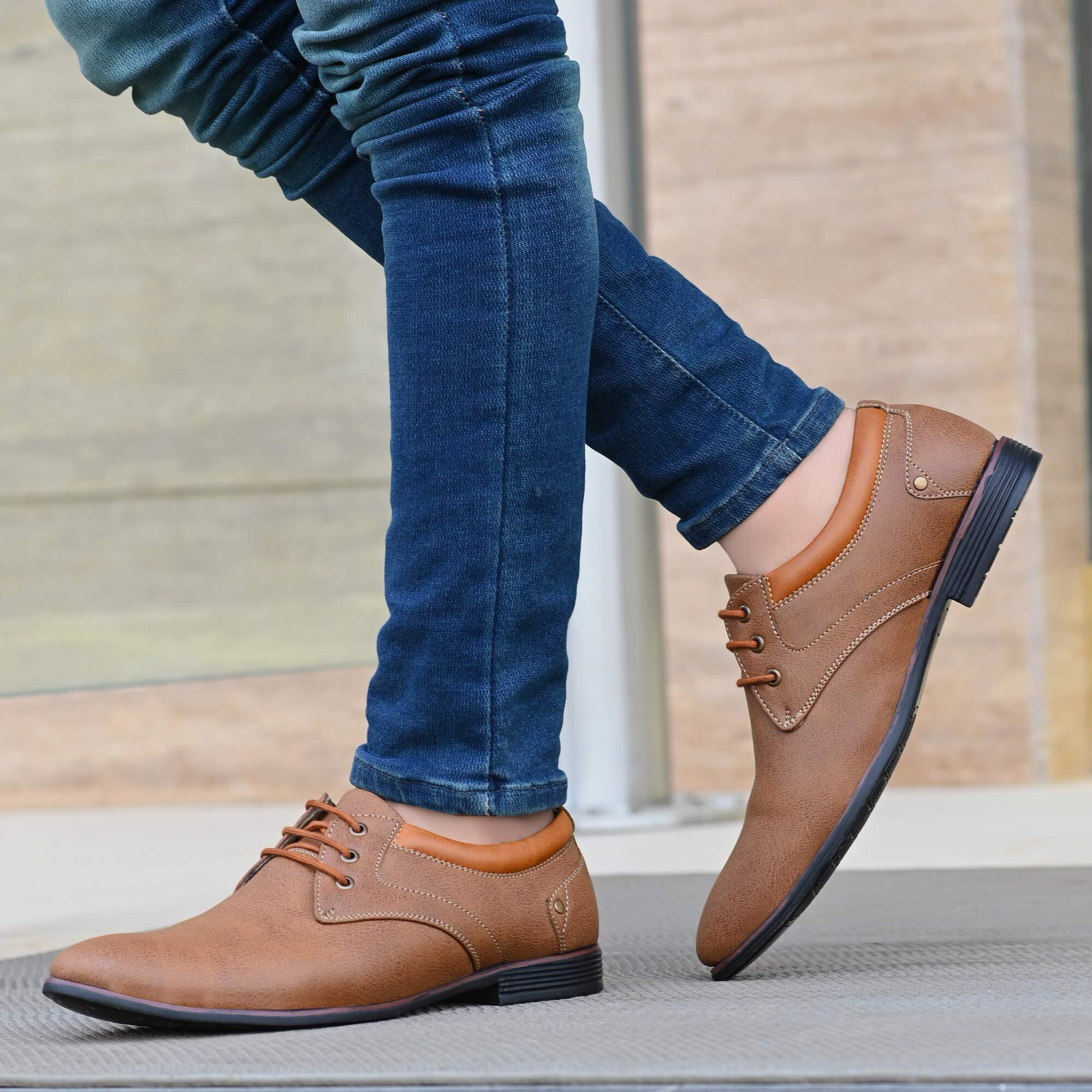 Centrino Men s 7956 D Tan Formal Shoes_6 UK (7956-04)