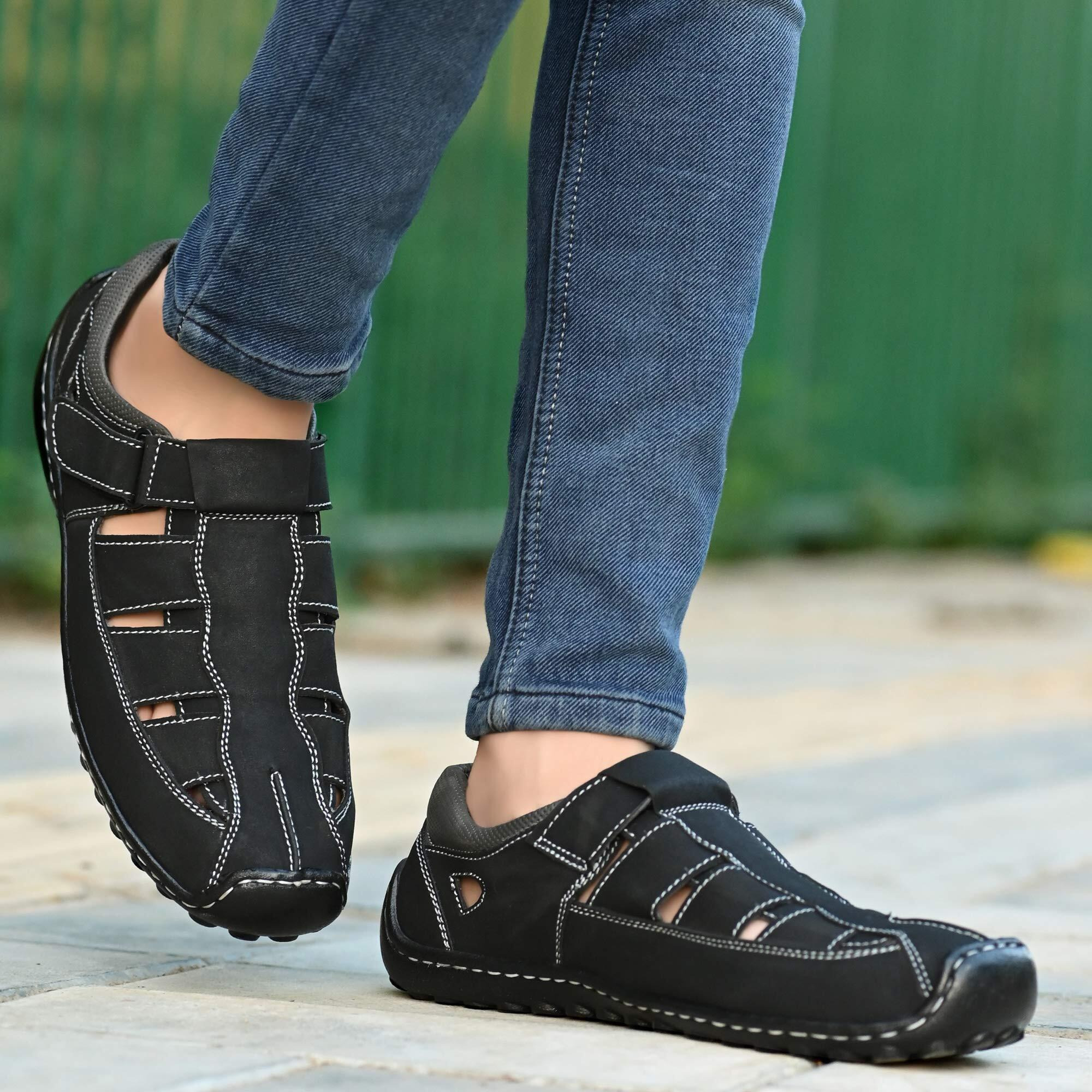 Centrino Men s 6113 Black Fisherman Sandals_11 UK (6113-6)