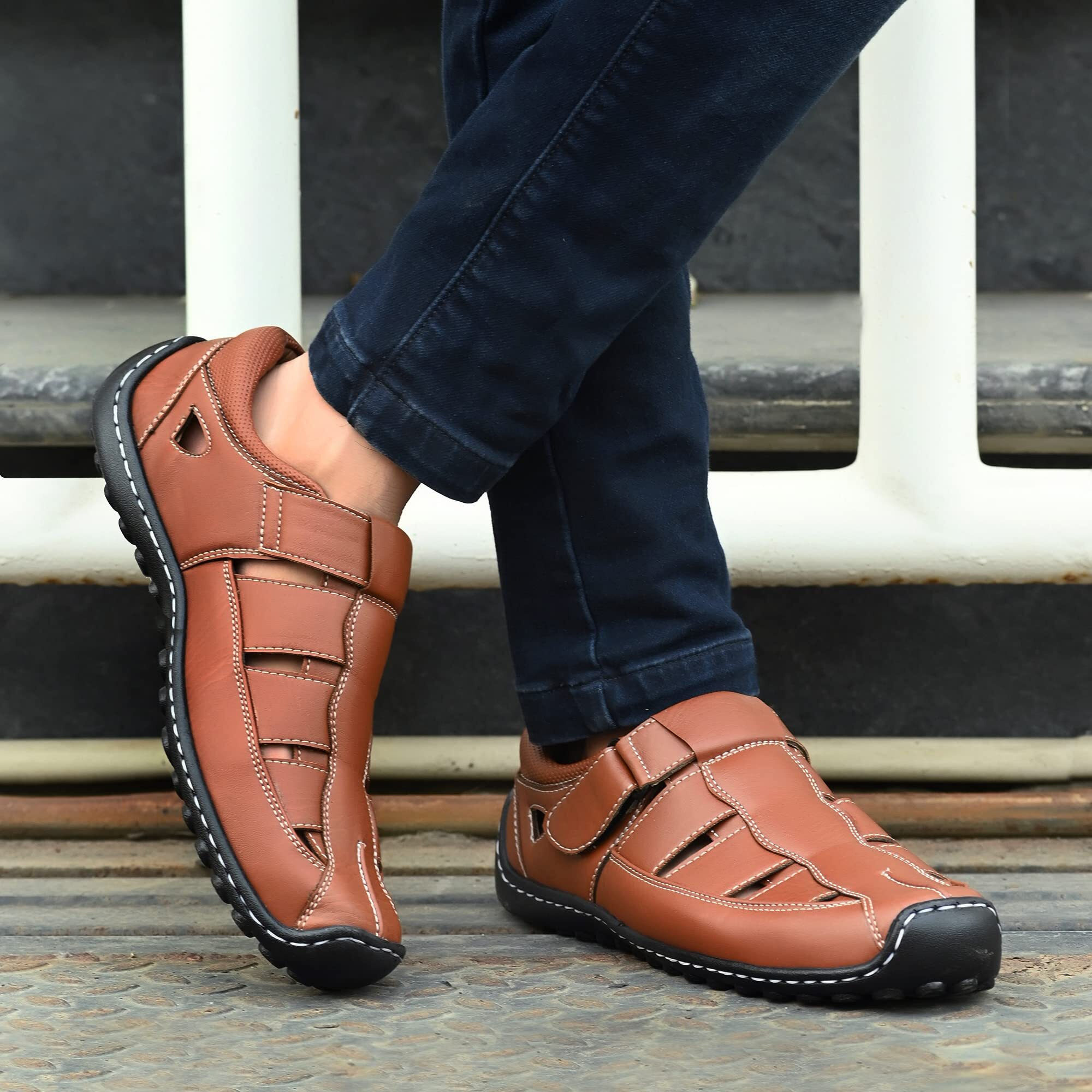 Centrino Men s 6113 D Cherry Fisherman Sandals_6 UK (6113-8)