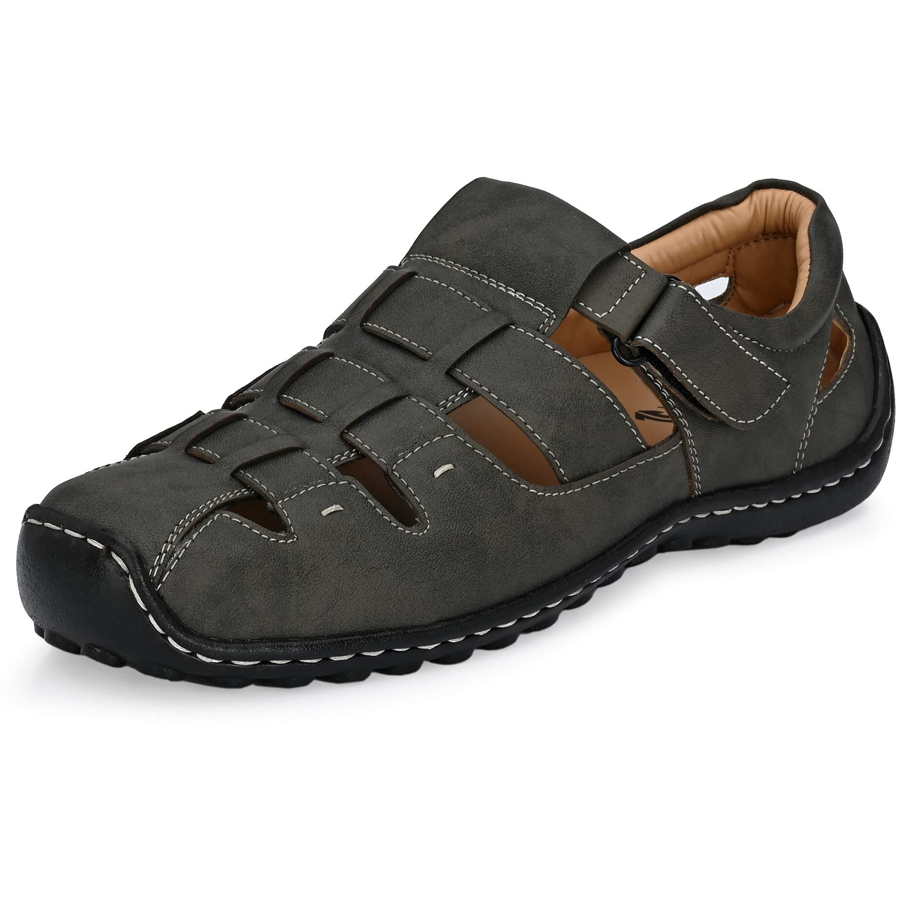 Centrino Men s 6114 CHicku Fisherman Sandals_7 UK (6114-12)