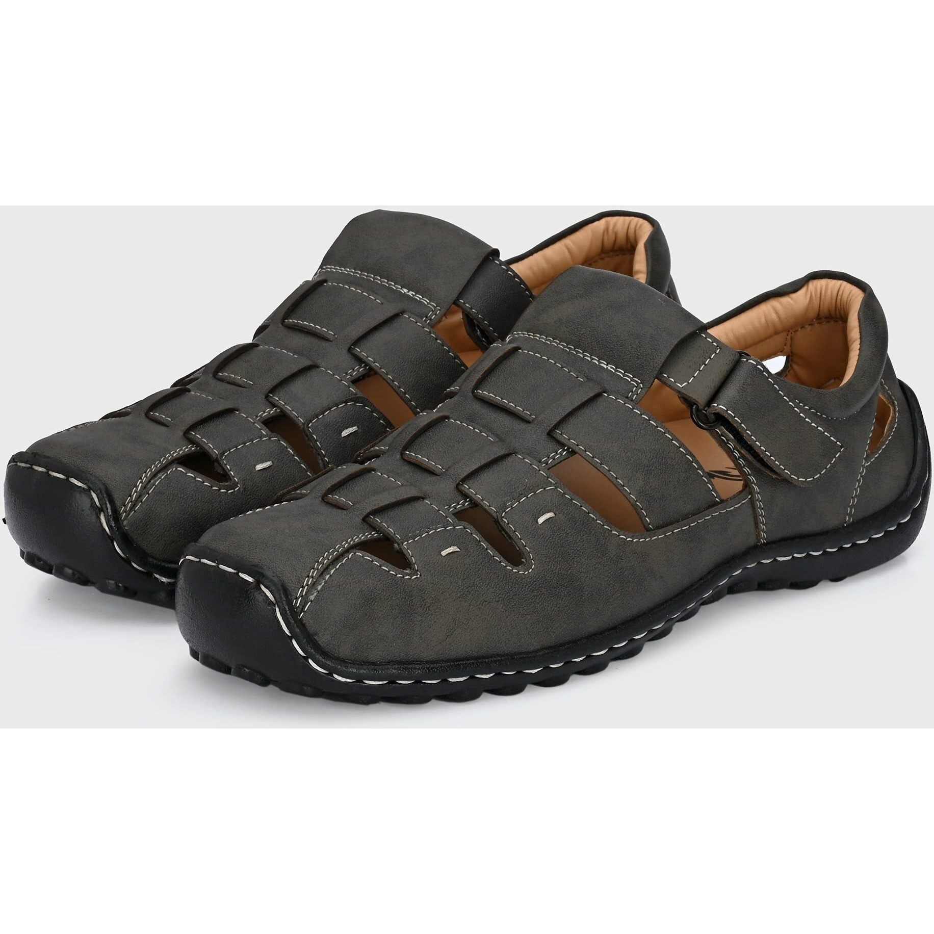 Centrino Men s 6114 CHicku Fisherman Sandals_7 UK (6114-12)