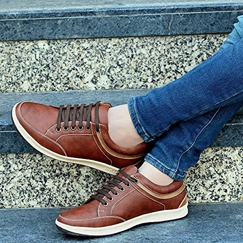 Centrino Men s 3322 Burgundy Sneakers_6 UK (3322-21)