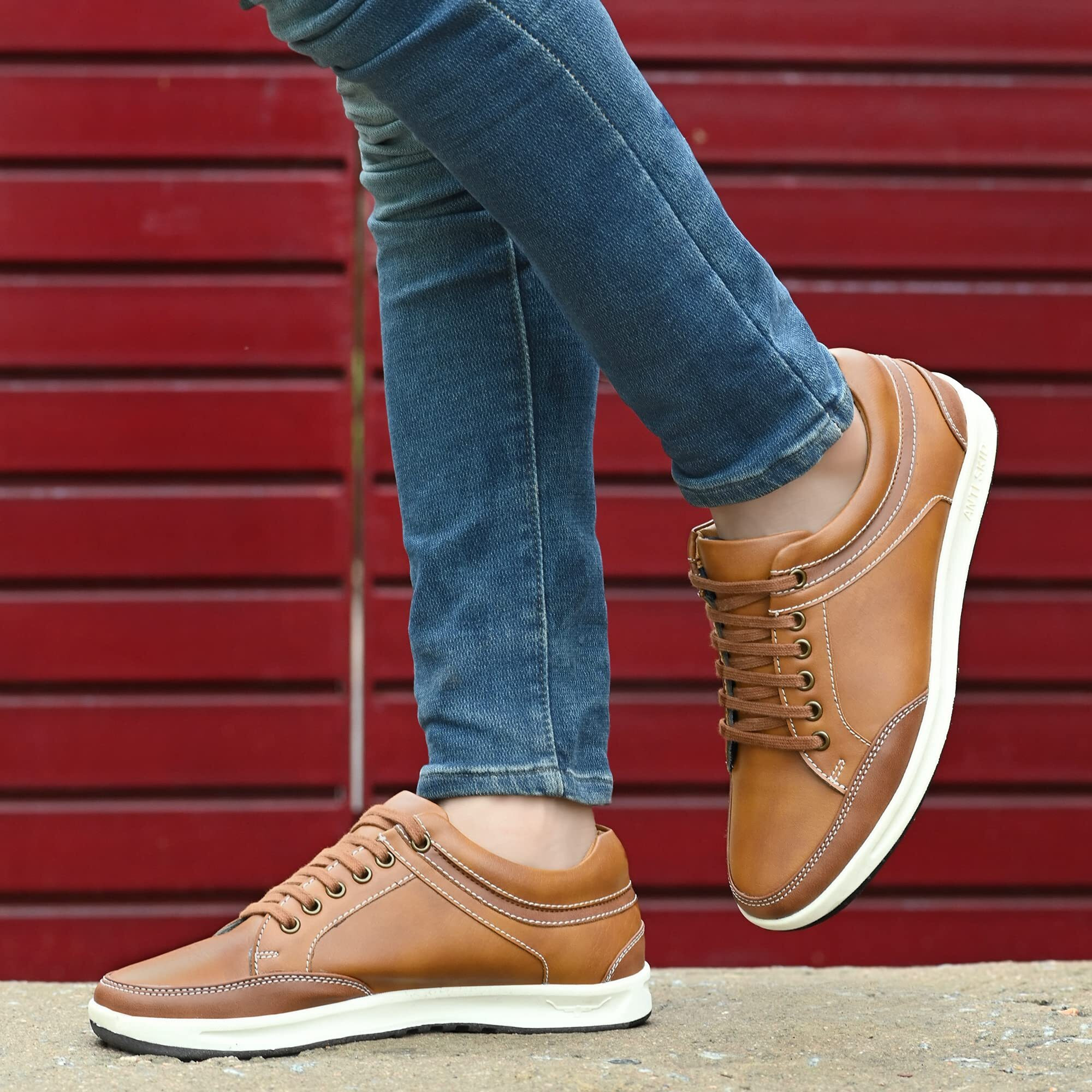 Centrino Men s 3322 D TAN Sneakers_11 UK (3322-25)