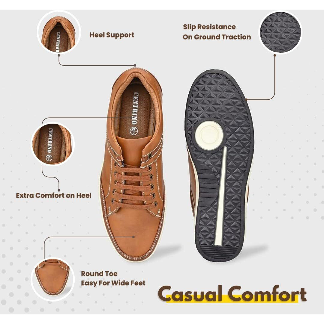 Centrino Men s 3322 D TAN Sneakers_11 UK (3322-25)