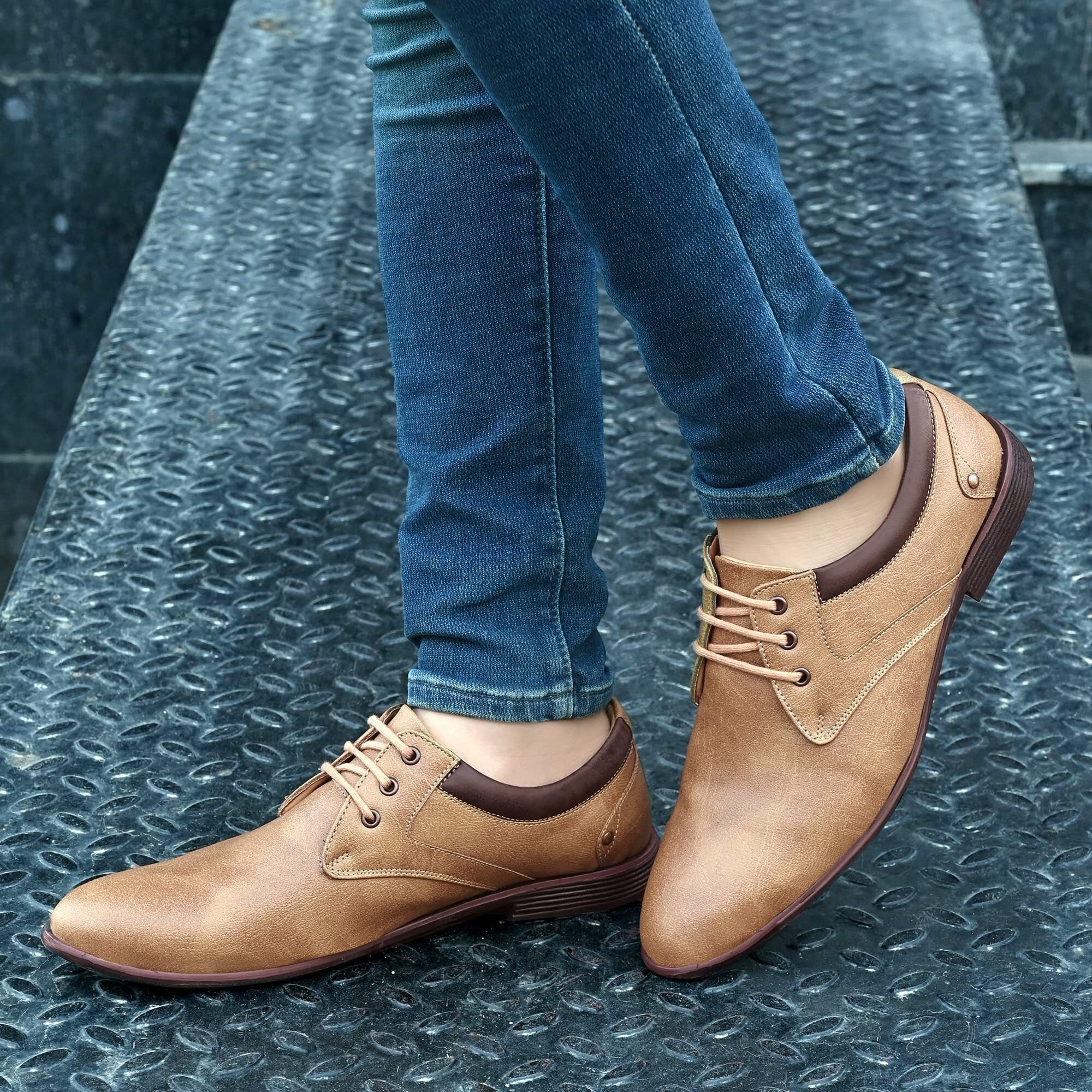 Centrino Men s 7956 Chicku Formal Shoes_7 UK (7956-24), Brown