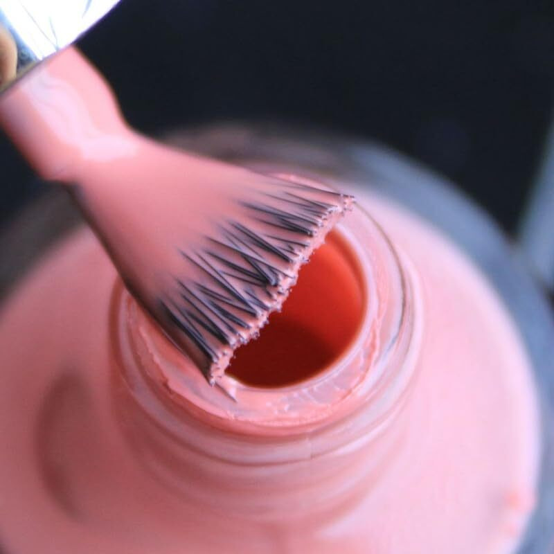DeBelle Gel Nail Polish, Glossy Finish, Pastel color, Apricot Dew (Pale Pink), Enriched with natural Seaweed Extract, cruelty Free, Toxic Free - 8 Ml